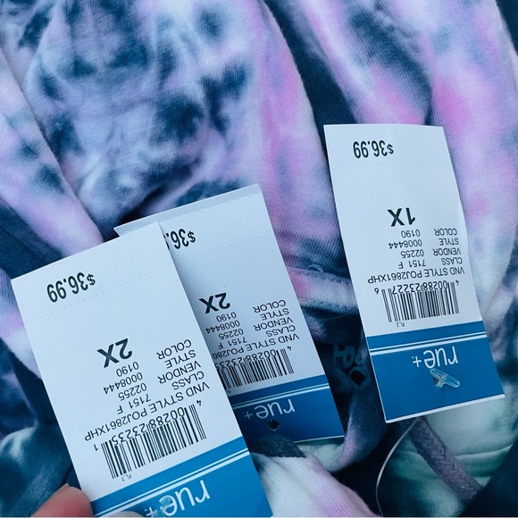Nwt rue 21 plus poetic justice 2pac tie dye hoodie sweatshirt - Picture 4 of 5